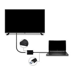 HD 1080P USB 3.0 to HDMI Video Cable Adapter For PC Laptop HDTV LCD TV Converter