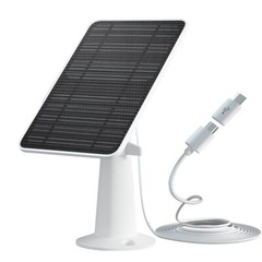 360° Solar Panel Charger for Outdoor Security Camera Eufy 10W Micro USB Type-C