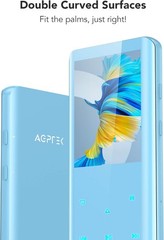AGPTEK 32GB Bluetooth 5.0 MP3 Music Player 2.4″ Curved Screen Built-in Speaker