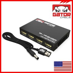4K HDMI 2.0 Cable Repeater Mirror Splitter Amplifier HUB Box 3D 1 In 4 Out 1×4