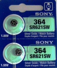 MURATA / SONY 364 SR621SW (5 piece) SR621 364 SILVER OXIDE Battery US seller