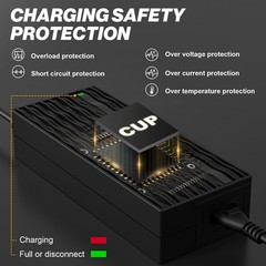 UL Listed 54.6V 2A AC Adapter Charger For 48V E-Glide ST 1-PIN Electric Power