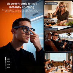 AI Smart Glasses 8MP Camera Image Recognition 4k HD Video Real-Time Translation