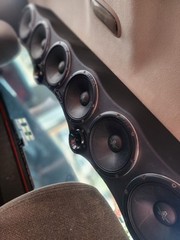 Universal 45″ Sound Bar Pod 6 x 6.5″ Midrange and 2 Tweeters Wood and Fabric