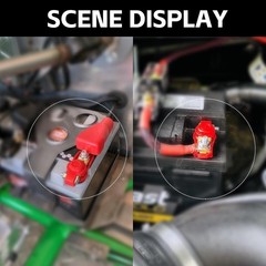2x Top Post Brass Car Battery Terminal Pole Connector Clamp Quick Disconnect 12V