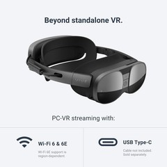 HTC Vive XR Elite VR Headset w/ Deluxe Pack – Mixed Reality PCVR – OPEN BOX