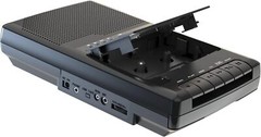 Portable Cassette Player Recorder with Stand-Alone Microphone Converter to USB