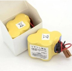 ◉ 50X BR-2/3AGCT4A 6V PLC Battery For FANUC A98L-0031-0025 CNC System with Plug