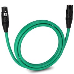 LyxPro Microphone 6 feet XLR Cable, Male to Female, 3 Pin Mic Cable, Green