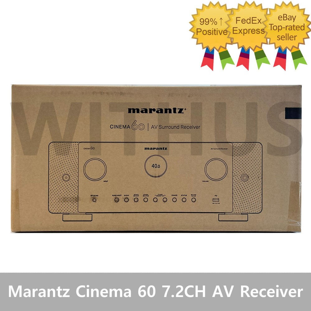 Marantz Cinema 60 7.2CH AV Receiver with 8K Ultra HD HEOS Built-in / Black 220V