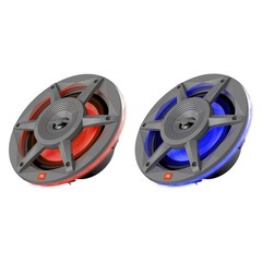 JBL 6.5″ 300 Watt Max Power 2-Way Marine RGB illumination Gray Speakers (Pair)