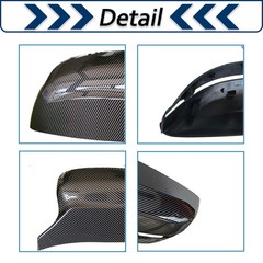 Carbon Fiber Side Mirror Cover Cap Replacement for 2017-2022 BMW NEW