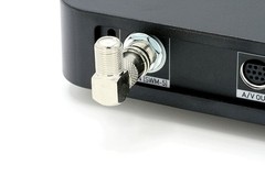 Right Angle Push On Coax Connector – F Type Female to Male Angle Adapter-4 pk