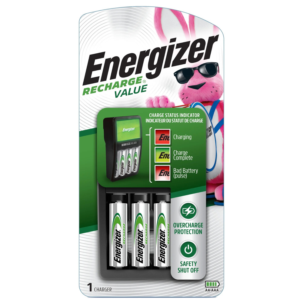 Energizer Battery Charger Plus 12,8,4 Power Plus AA NiMH Rechargeable Batteries