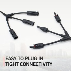 Solar Y Branch Connectors 1000V DC 1 to 3 Solar Panel Parallel Connectors,IP6…