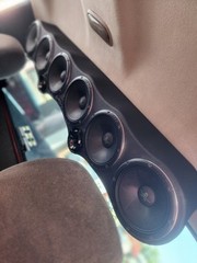 Universal 45″ Sound Bar Pod 6 x 6.5″ Midrange and 2 Tweeters Wood and Fabric