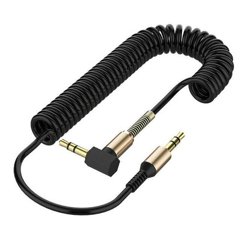 3.5mm Male to Male AUX Cable LOT L-Shaped Right Angle Car Audio Headphone Jack