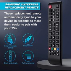 NEW Universal Remote Control for All Samsung LCD LED HDTV Smart TVs BN59-01199FV