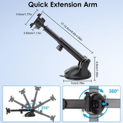 CarPlay Screen Suction Cup Mount Dashboard/Windshield Holder for7-11″Car Monitor