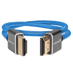 | HDMI to HDMI 16″ Braided Cable for On-Camera Monitors | High Speed 4K 3D – 60H