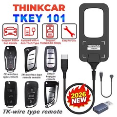 THINKCAR TKEY 101 Car Key Programmer Equipment 6 Unit Remote Key For 892BT 689BT