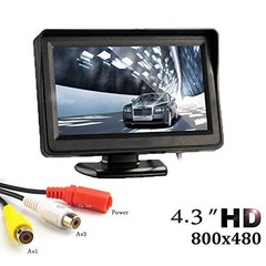HD Mini 4.3 inch Monitor Digital TFT LCD 800 * 480 in-Dash Parking Video