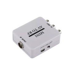RCA/Composite A/V To RF/Coax/Coaxial Converter RF Modulator AV 2 COAX Adapter