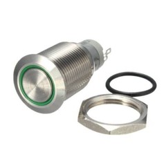 LED Latching ON/OFF Stainless Steel Push Button Panel Mount Switch LOT