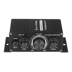 400W 12V 2 Channel Powerful Stereo Audio Power Amplifier HiFi Bass Amp Car Home