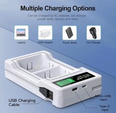 2-Pack Batteries with LCD Charger for Arlo Ultra 2,Pro 4,5S 2K Cameras VMA5400