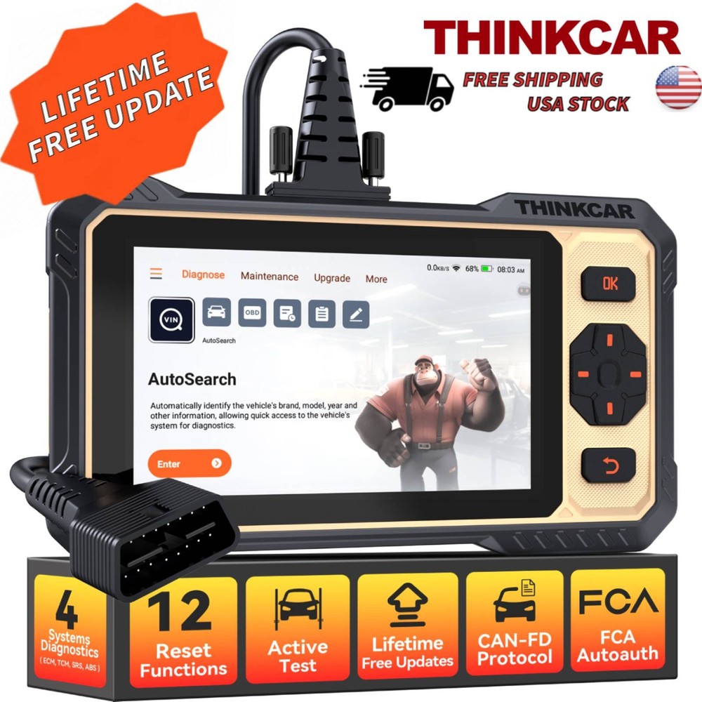 2025 ThinkScan 662 Professional ABS SRS Engine OBD2 Scanner Diagnostic Tool NEW