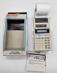 Vintage Sharp EL-1611 C Hand Held Print Display Calculator 10-Digit Printer