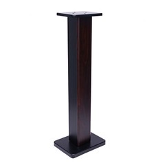 2x Walnut Wood Speaker Stands Home Theatre Bookshelf Surround Sound Support 90cm
