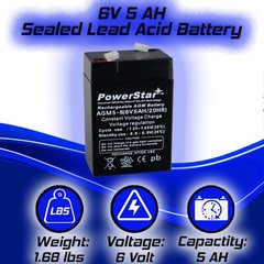 2 Year Warranty 6V 5AH Sealed Lead Acid (SLA) for Snowmobiles and ATV