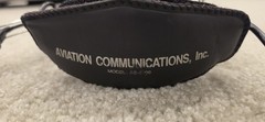 AVCOMM Aviation Communications Inc Model AC-800S Pilot’s Headset Comm Flying
