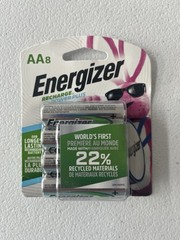 Energizer AA Rechargeable Batteries NiMH 1.2V 2300mAh 8-Pack Up to 12 Year Life