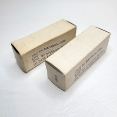 Sylvania 6197 Vacuum Tube Military Box (A) Date Packed 4-68 Vietnam War Era NOS