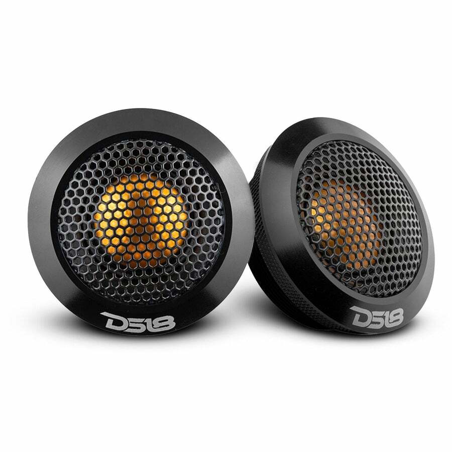 DS18 DTX 2.2″ Titanium Dome Aluminum Body 120 Watt 4-Ohm Car Stereo Tweeters