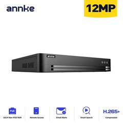 ANNKE 12MP 32CH NVR POE Security Recorder IP Network Motion Detection H.265+ 8TB
