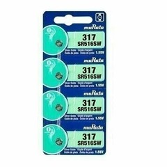 6 Sony SR516SW 317 1.55V Silver Oxide 0%Hg Watch Batteries
