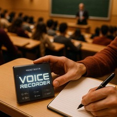 Magnetic Voice Recorder 72GB 4400mAh Long Battery WAV