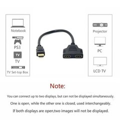 4K HDMI Cable Splitter Adapter 2.0 Converter 1 In 2 Out 1 Male to 2 Female lot