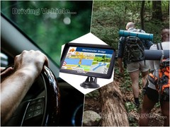 URFRU GPS Navigator for Car Truck 7-Inch 2025 Offline Maps Lifetime Free Updates