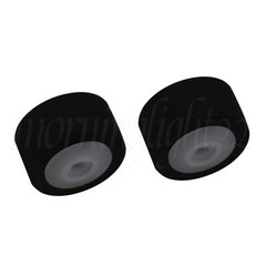 5pcs Black Rubber 13 x 6 x 2 mm Pinch Roller with Axis for Cassette Decks