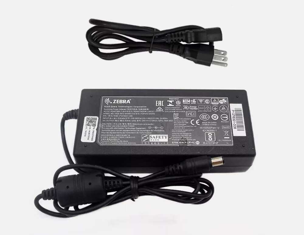 Genuine Zebra ZD620 ZD621 Series Desktop Printer AC Adapter Power Supply Charger