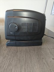 vintage Remmington 5.5in Black & White CRT TV w/ AM/FM Radio, Model #00815