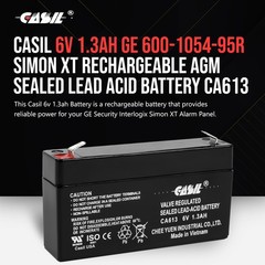 Casil 6V 1.3Ah Replacement Battery Compatible with UltraTech UT612 IM-612