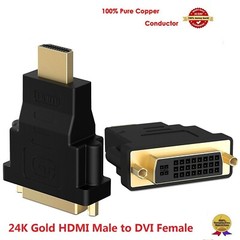 New HDMI Male to DVI-D 24+1 Pin Female M-F Adapter Converter HDTV LCD Monitor