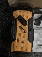 FosPower FOSPWB2376 Emergency Solar Crank Portable NOAA Weather Radio -new