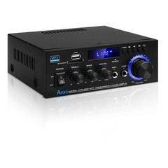 Home Audio Stereo Amplifier AK45: 300Wx2 Bluetooth 5.0 High-Power Receiver